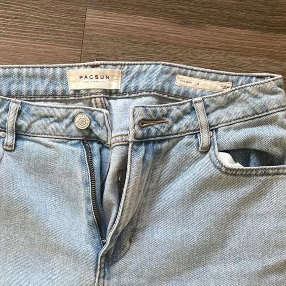 Cropped Mom Jeans - High Waisted Denim PacSun - Picture 2 of 4